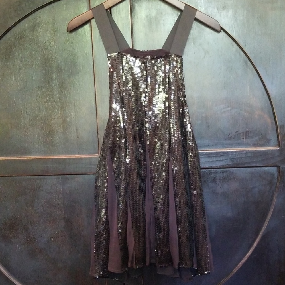 free people Black Sequin Dress